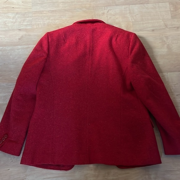 VTG Pendleton red wool blazer, size 2-6 - Picture 4 of 4